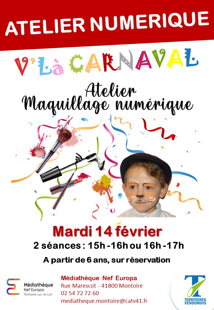 Atelier maquillage numérique