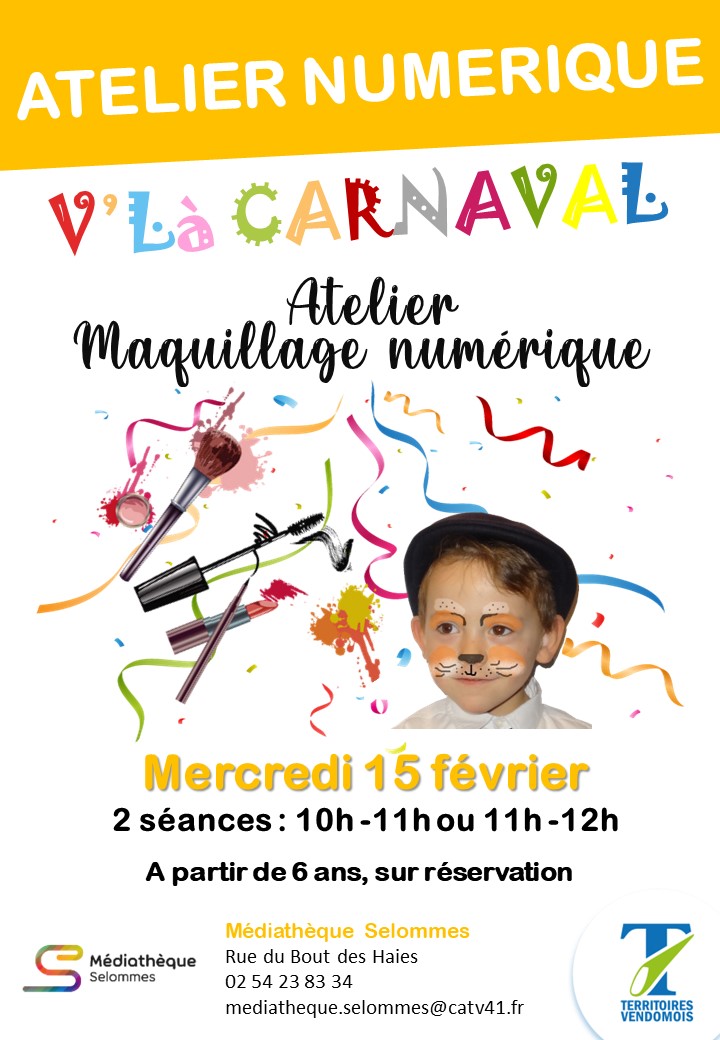 Atelier maquillage numérique