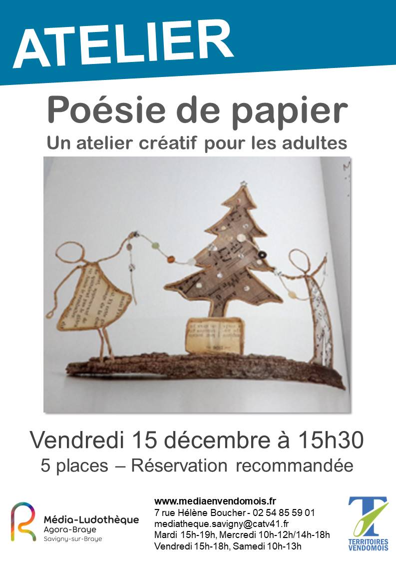 Atelier poésie de papier