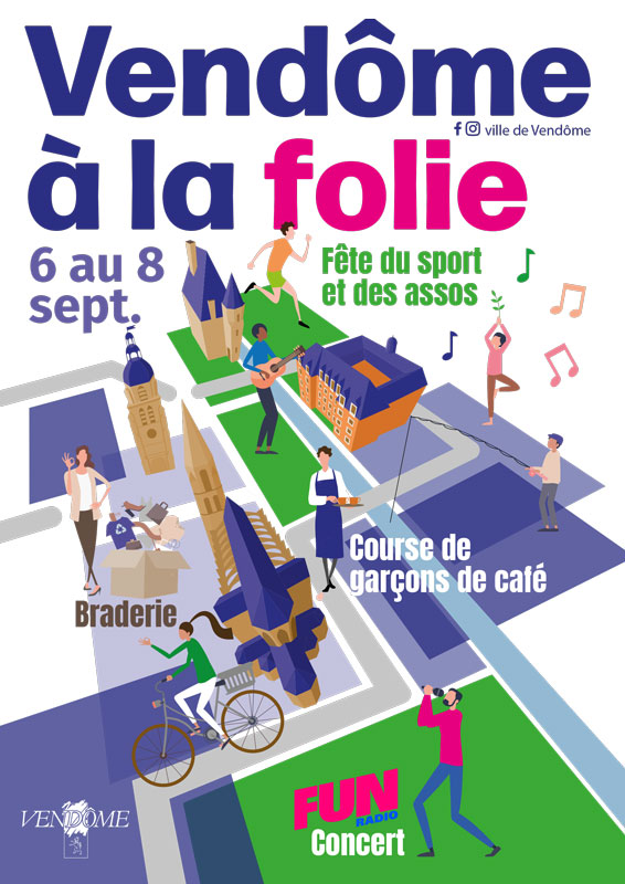 Affiche Vendôme à la folie