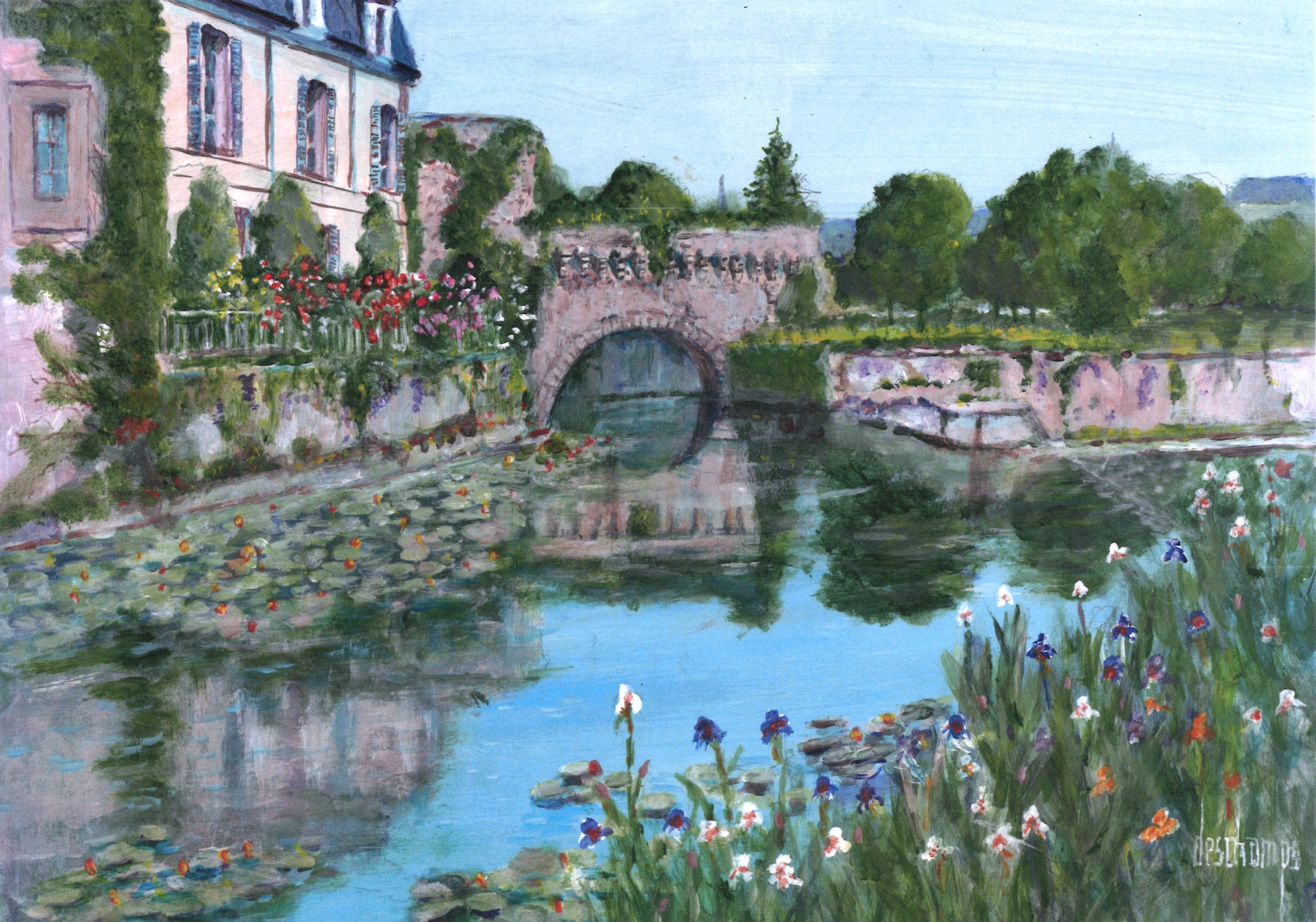 Exemple de peinture de l'exposition