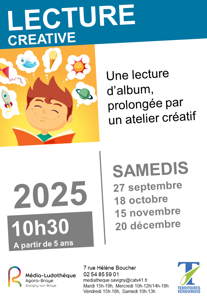 Affiche des lectures créatives