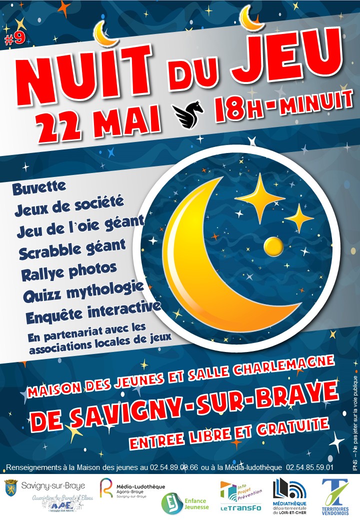 affiche nuit du jeu