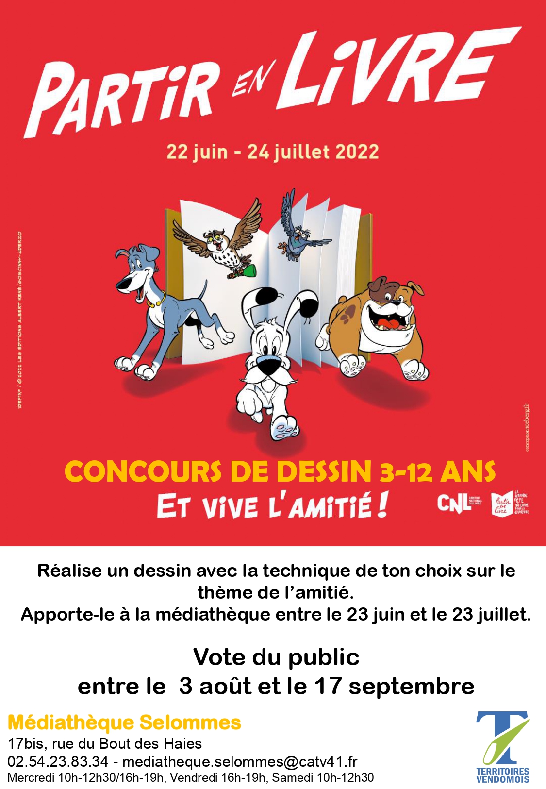 Affiche Partir en livre
