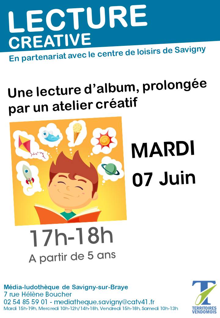 Affiche lecture créative