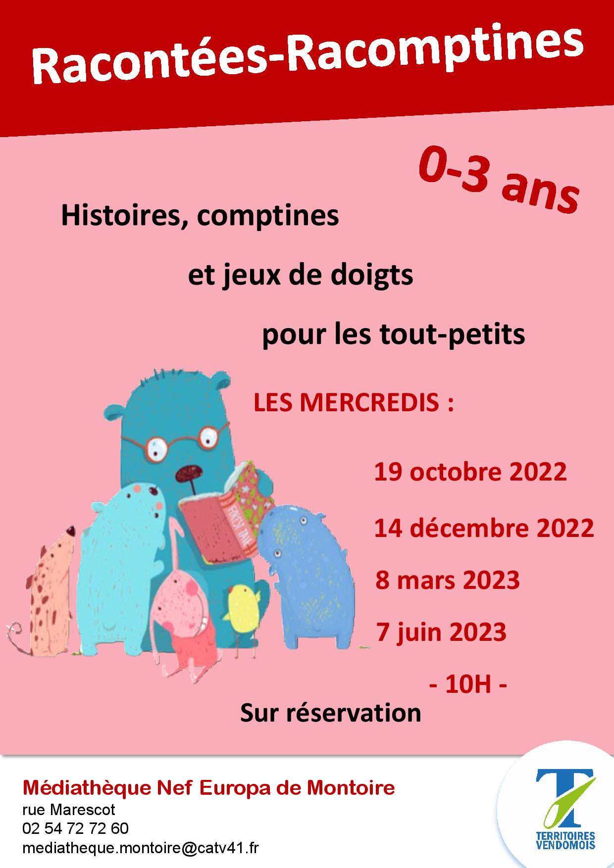 Affiche Racontées-racomptines
