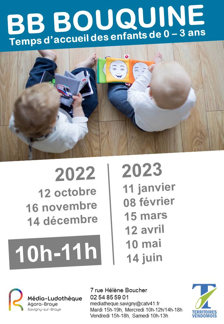 Affiche bébé bouquine