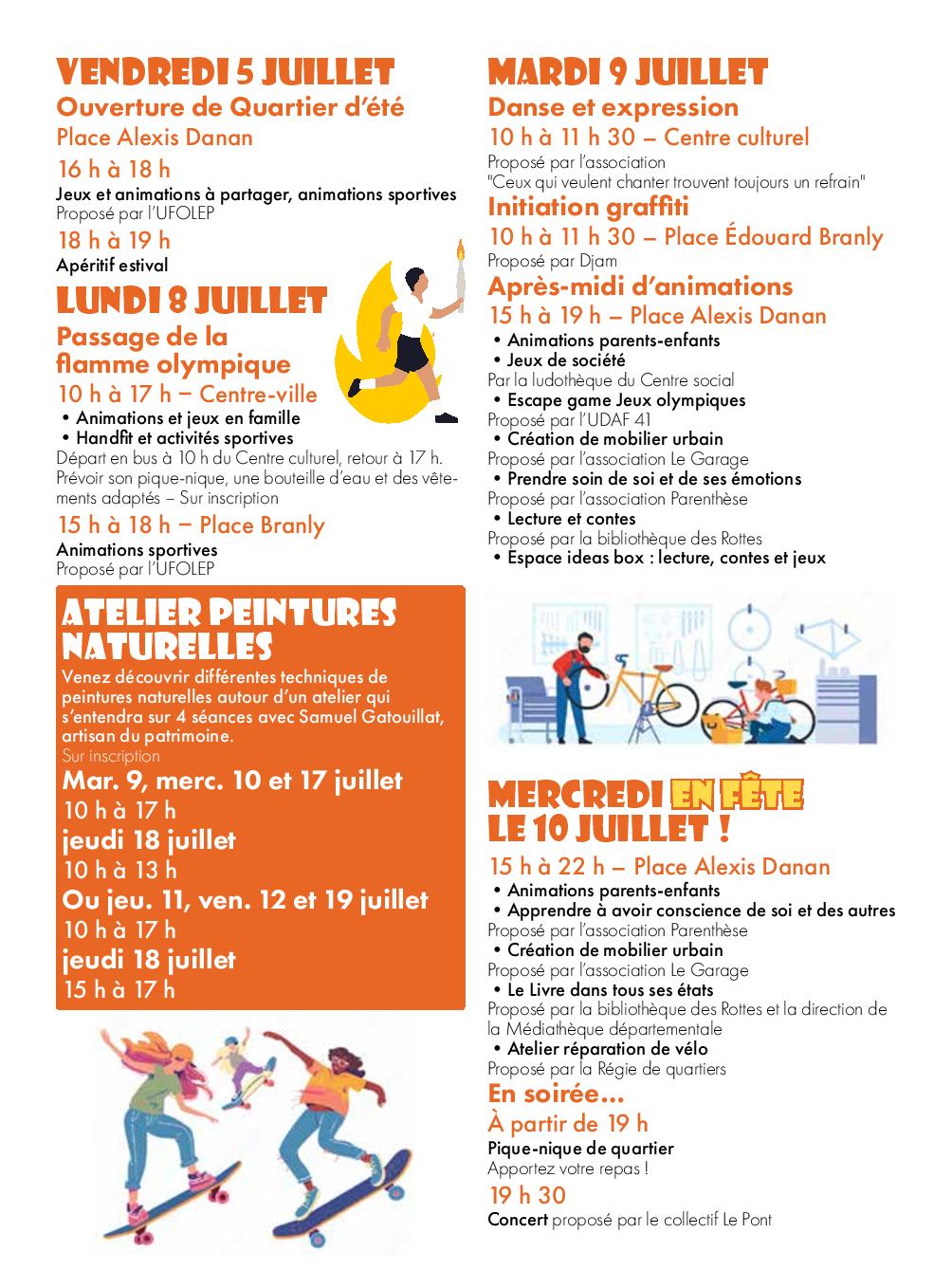 Animations quartier d'été