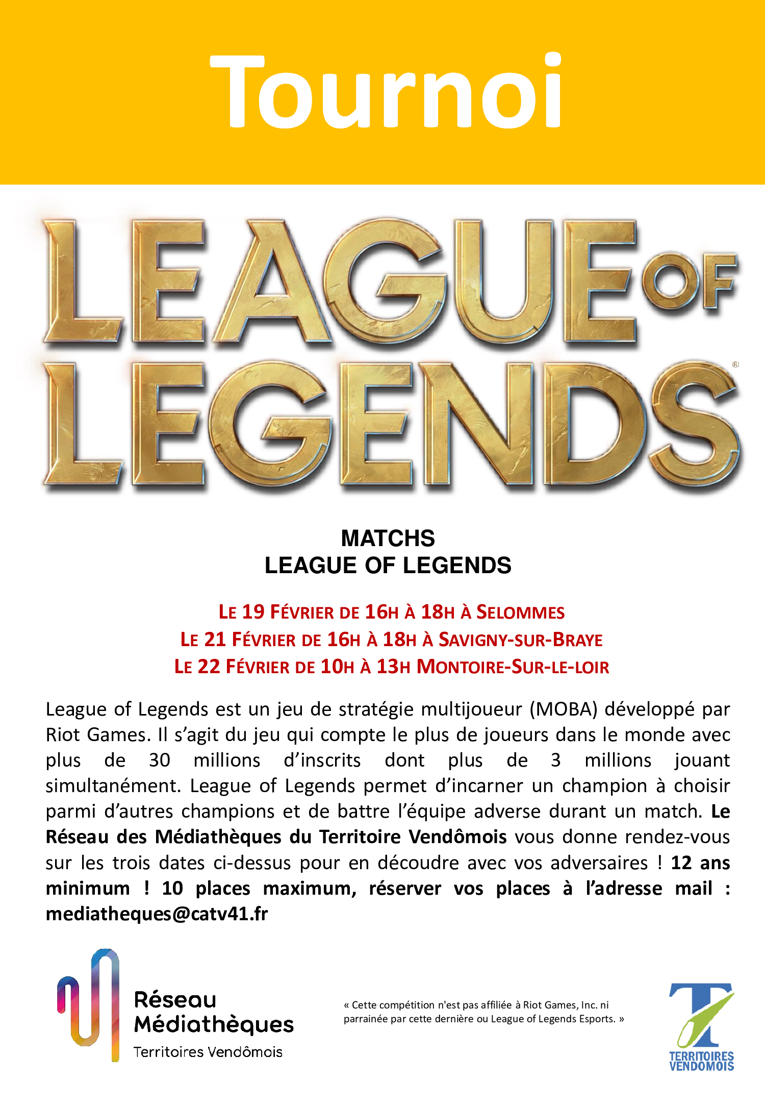 Affiche tournoi