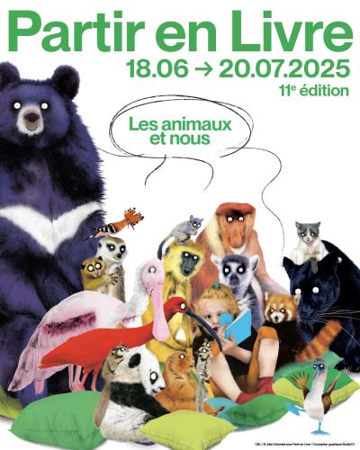 Affiche partir en livre